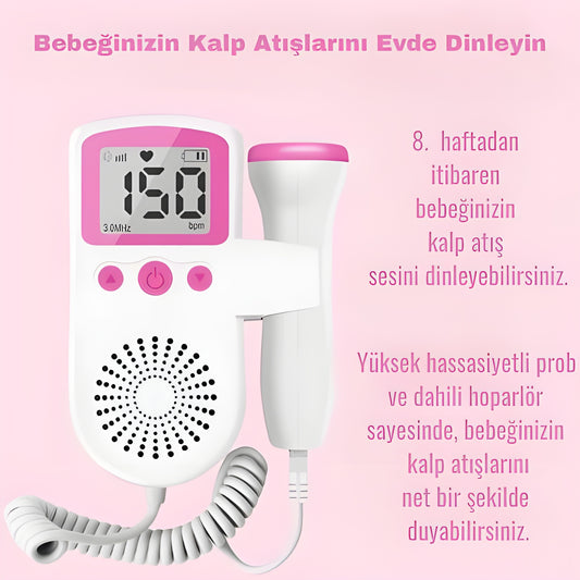 Bebek Kalp Atış Dinleme Cihazı – Taşınabilir Doppler