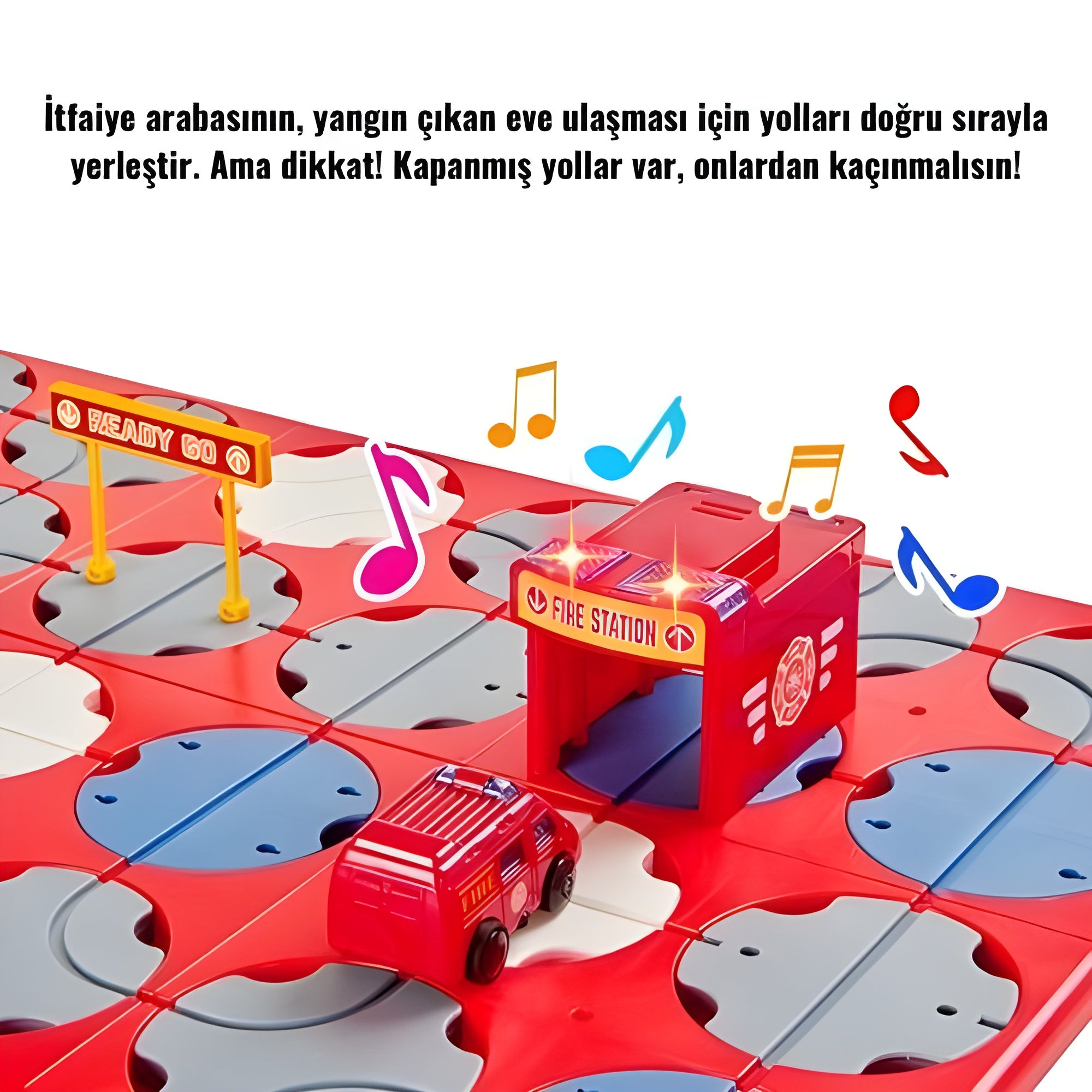 İtfaiye Temalı Kodlama ve Yol Yapım Oyunu – STEM Puzzle